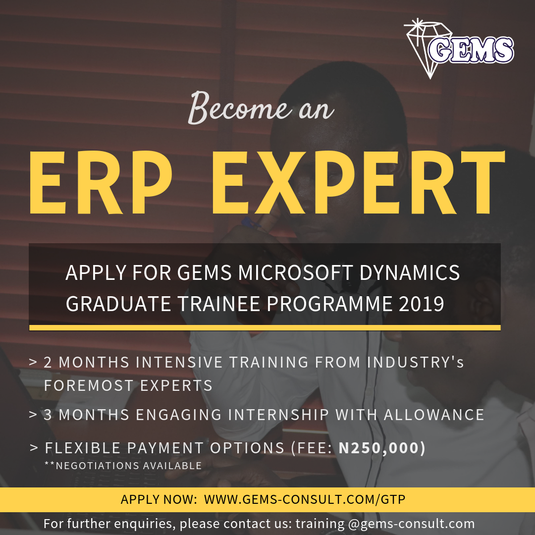 Gems GTP Advert 2019 – Gems Consulting Company Limited